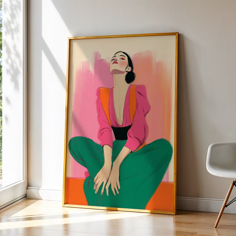 Retro Gaming Pictures - Modern, Retro Pluralistik Feminizm Duvar Sanat