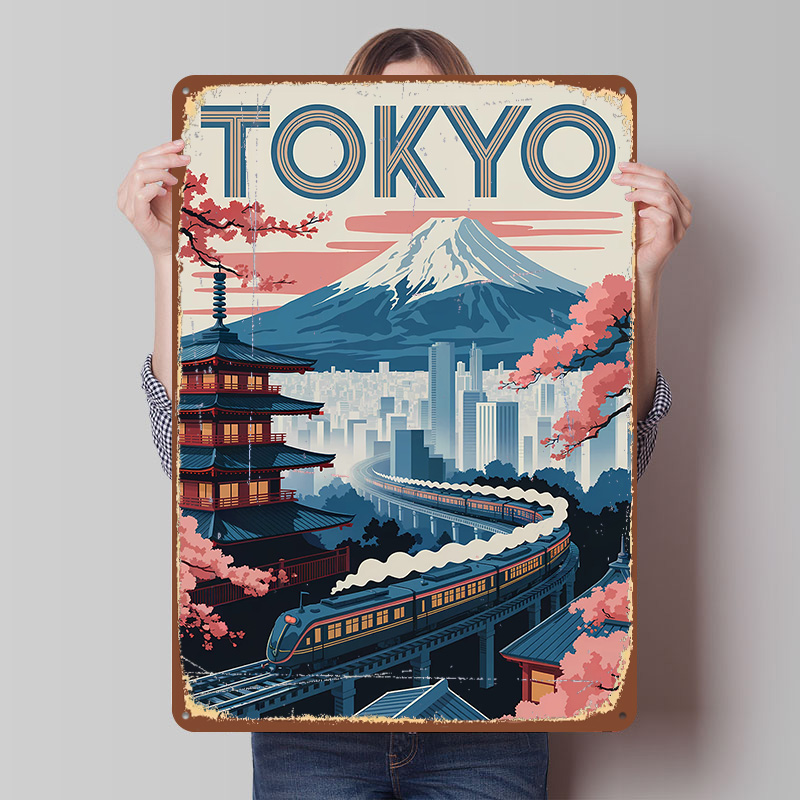Retro Gaming Tokyo - Tokyo seyahat tren ve pagoda ile