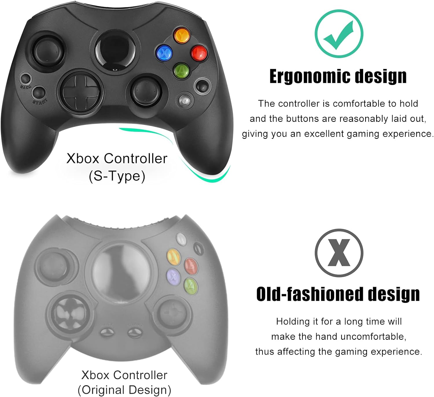 Retro Gaming Xbox One - Wiresmith Classic Kablolu Orijinal Xbox S-Tipi