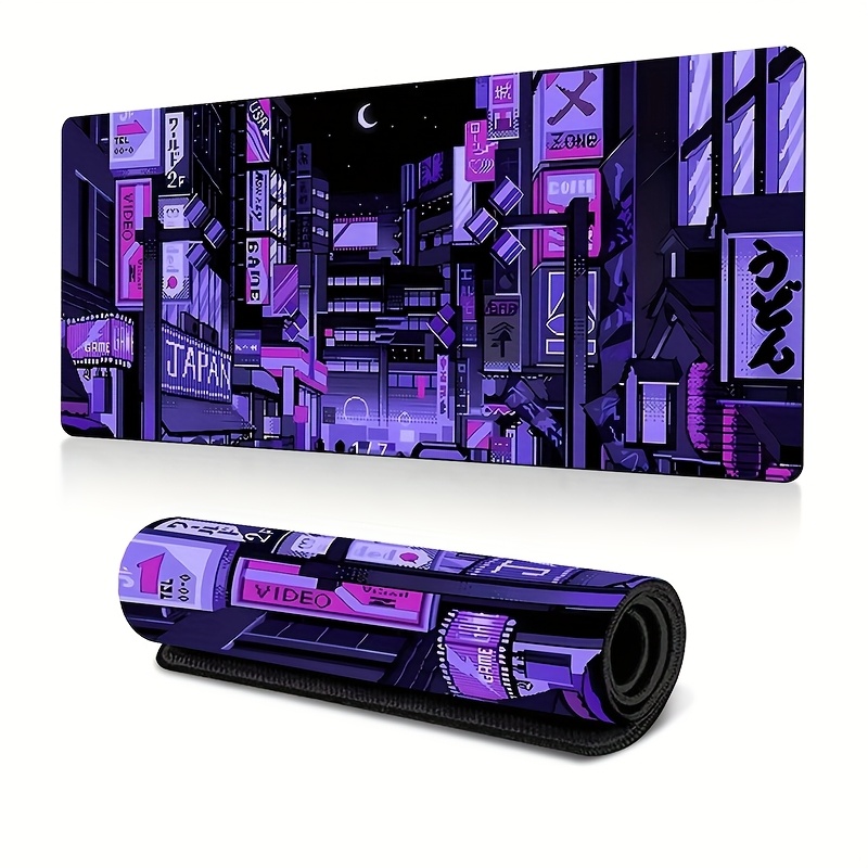 Retro Gaming Tokyo - XXL Tokyo Sokak Masa Örtüsü, Canlı