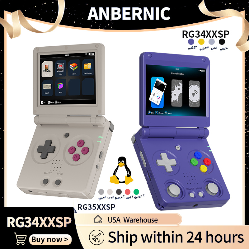 Anbernic RG34XXSP RG35XXSP Fli - Retro Gaming Hub incelemesi ve fiyatı