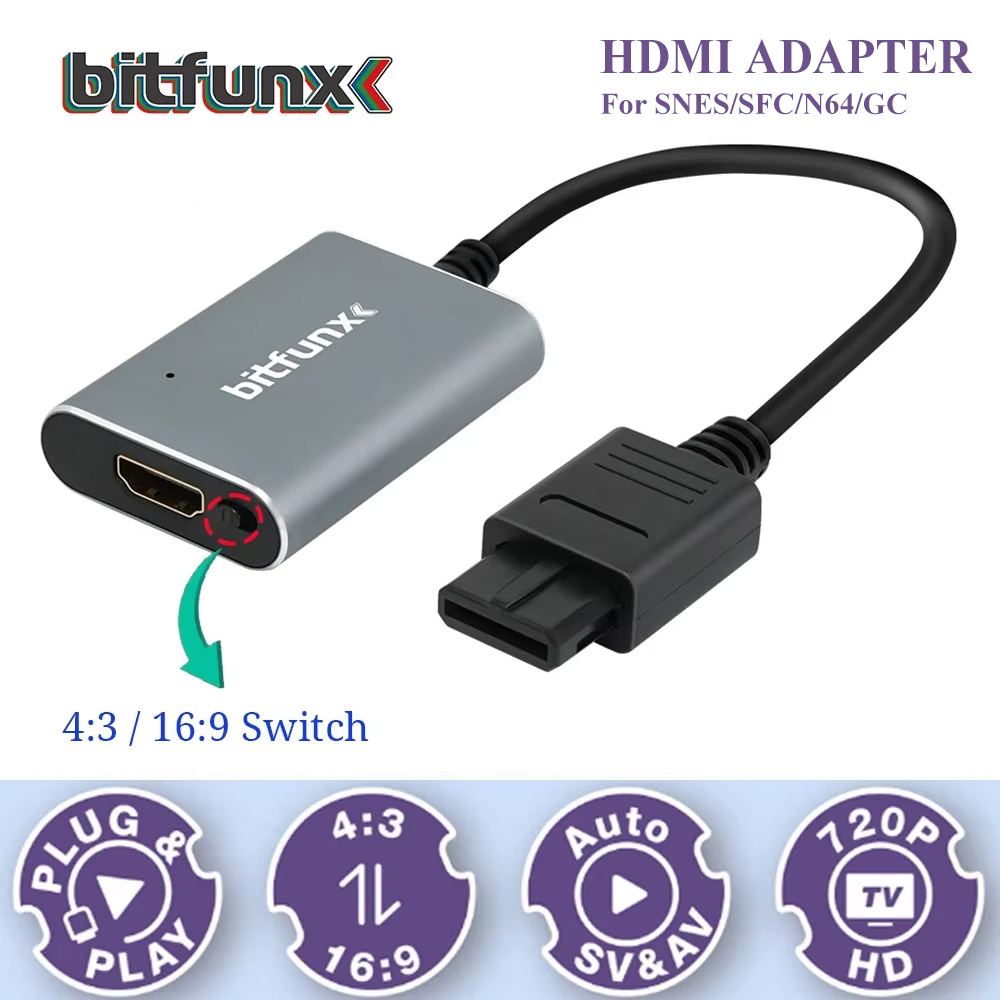 Bitfunx 720P Svideo / AV - HDM - Retro Gaming Hub incelemesi ve fiyatı