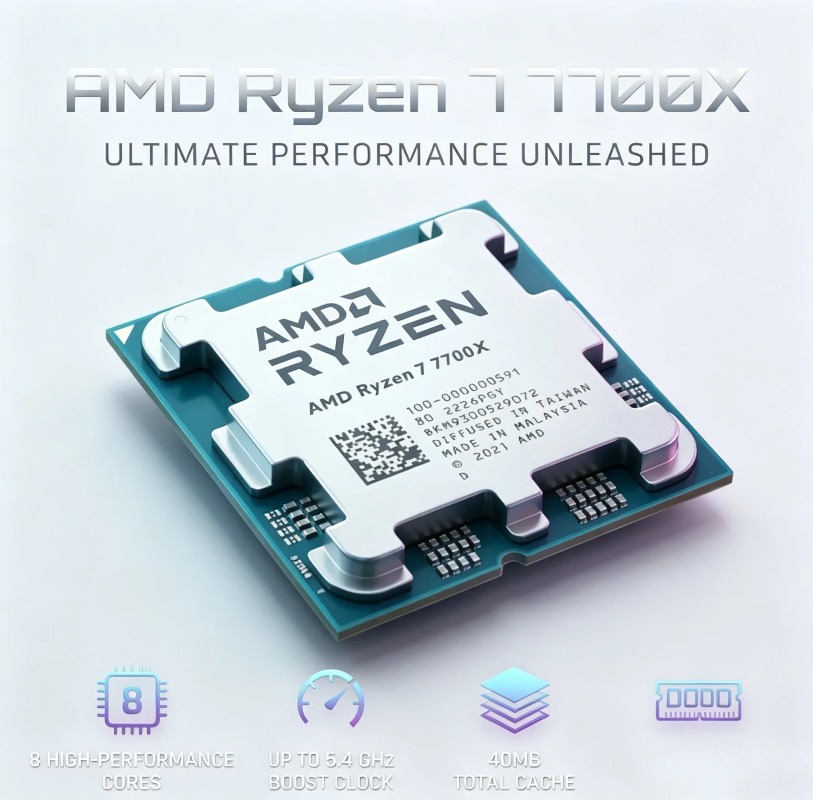 AMD Ryzen 7 7700X R7 7700X CPU - Amd Cpu Ryzen 7 incelemesi ve fiyatı