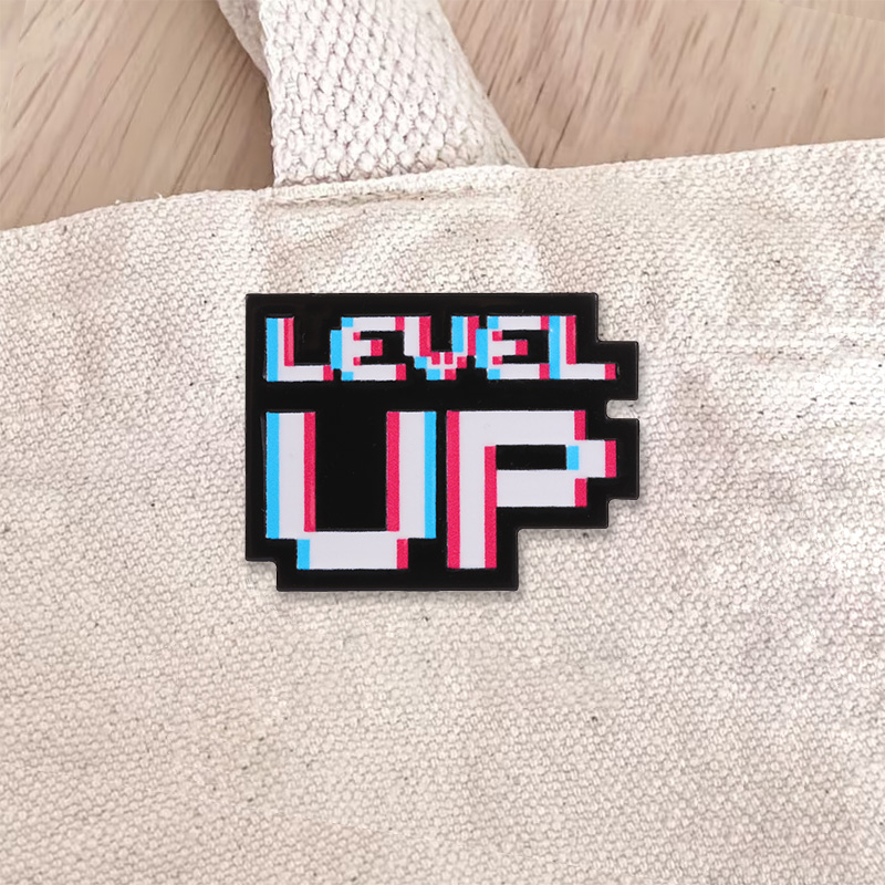 Level Up Pixel Art Glitch Etki - Retro Gaming Achievements incelemesi ve fiyatı