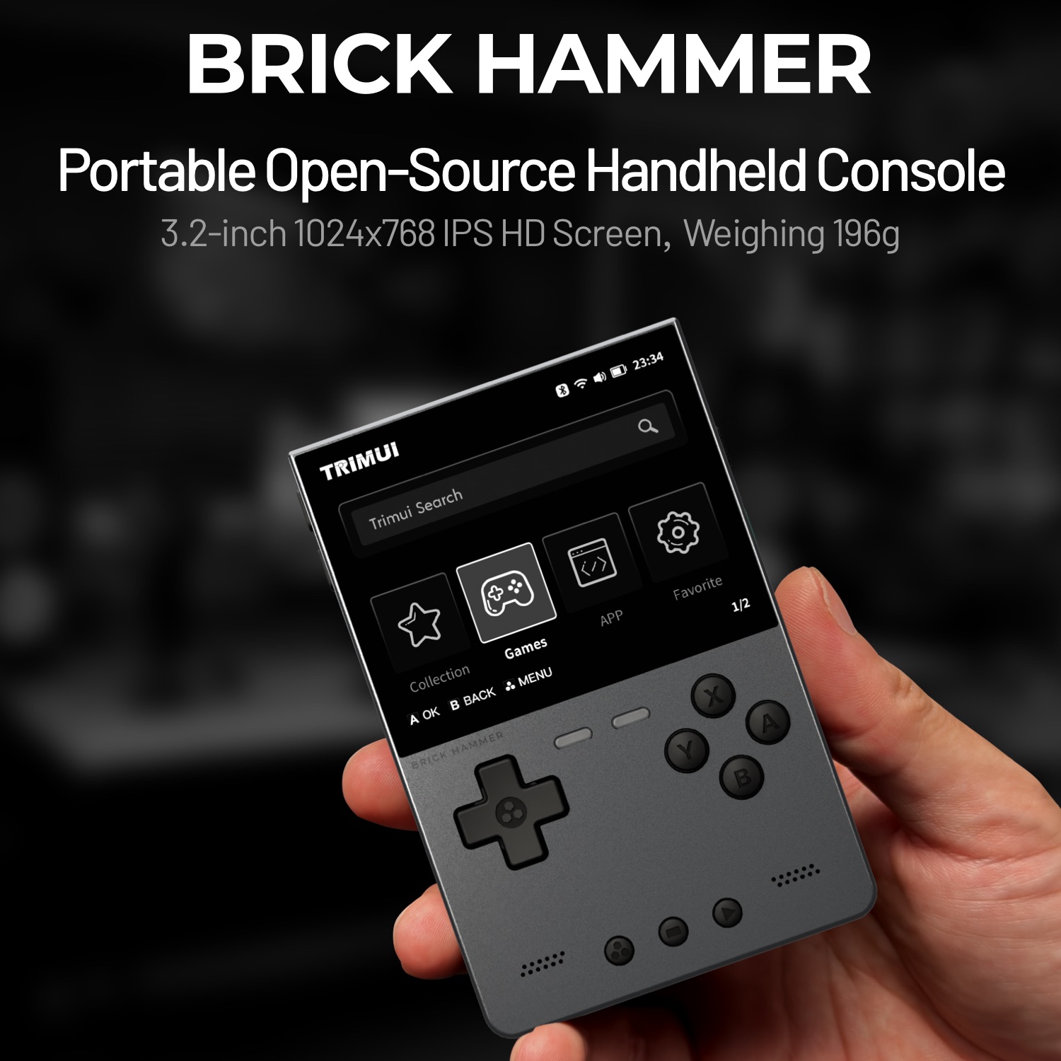 TRIMUI BRICK HAMMER Retro El O - Retro Gaming On Phone incelemesi ve fiyatı