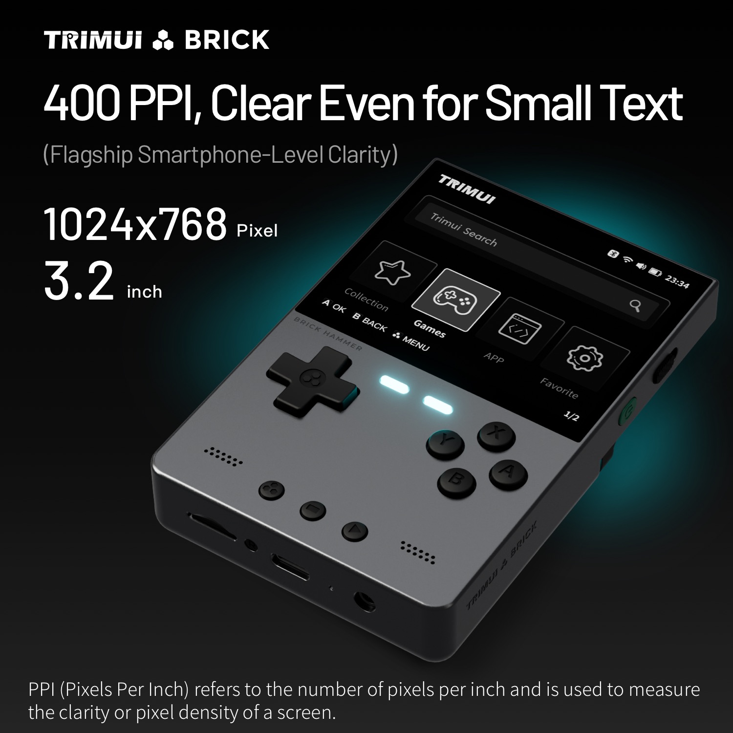 TRIMUI BRICK HAMMER Retro El O - Retro Gaming On Phone incelemesi ve fiyatı