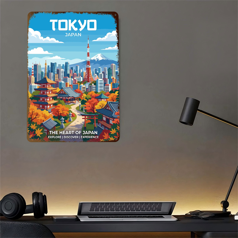 Fuji Dağı Baskılı Poster ile T - Retro Gaming Tokyo incelemesi ve fiyatı